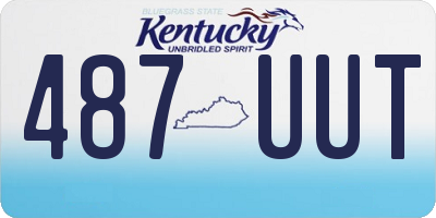 KY license plate 487UUT