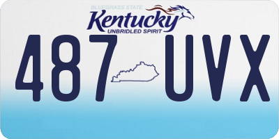 KY license plate 487UVX