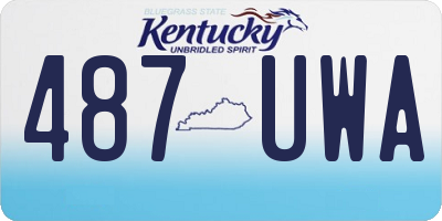KY license plate 487UWA