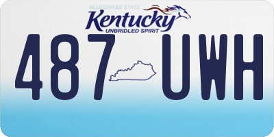 KY license plate 487UWH
