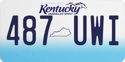 KY license plate 487UWI
