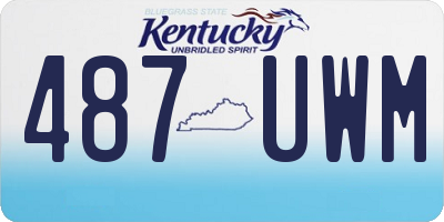 KY license plate 487UWM