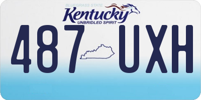 KY license plate 487UXH