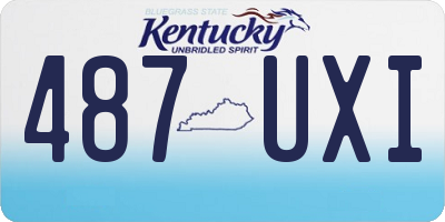 KY license plate 487UXI