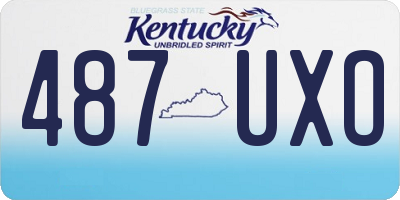 KY license plate 487UXO