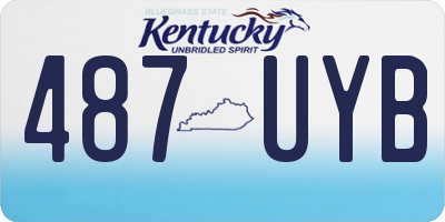 KY license plate 487UYB