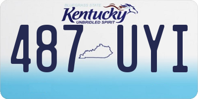 KY license plate 487UYI