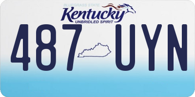 KY license plate 487UYN