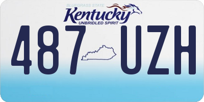 KY license plate 487UZH