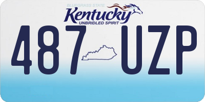 KY license plate 487UZP
