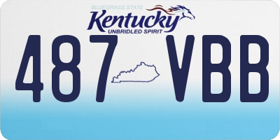 KY license plate 487VBB