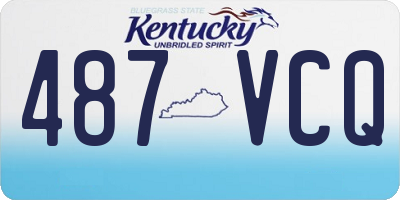 KY license plate 487VCQ