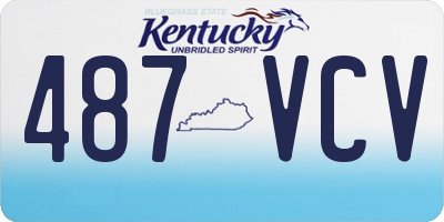 KY license plate 487VCV