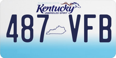 KY license plate 487VFB