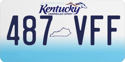 KY license plate 487VFF