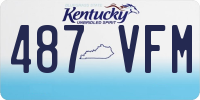 KY license plate 487VFM