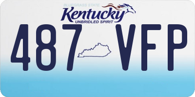 KY license plate 487VFP