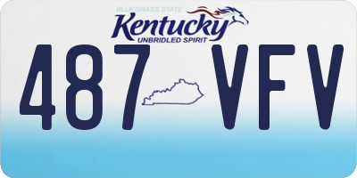 KY license plate 487VFV