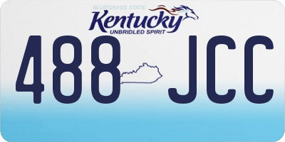 KY license plate 488JCC