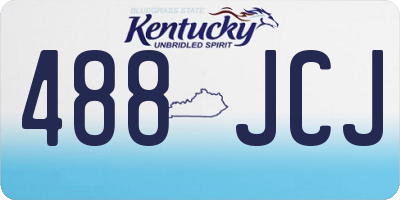 KY license plate 488JCJ