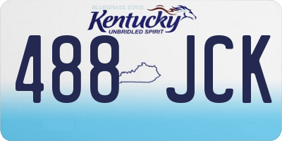 KY license plate 488JCK