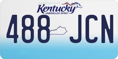 KY license plate 488JCN