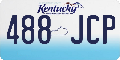 KY license plate 488JCP