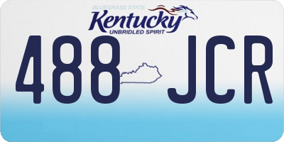 KY license plate 488JCR