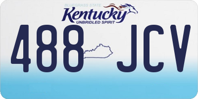 KY license plate 488JCV