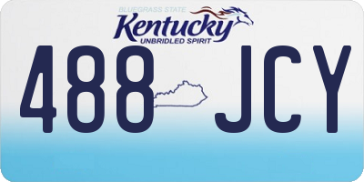 KY license plate 488JCY