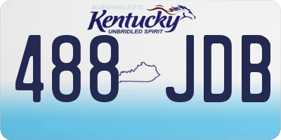 KY license plate 488JDB