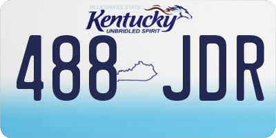 KY license plate 488JDR