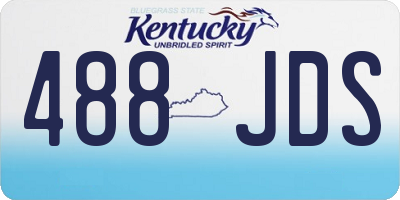 KY license plate 488JDS
