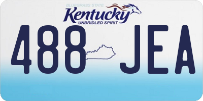KY license plate 488JEA