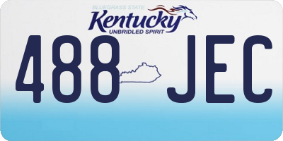 KY license plate 488JEC