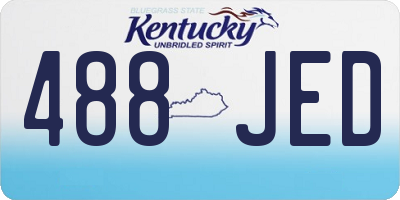 KY license plate 488JED