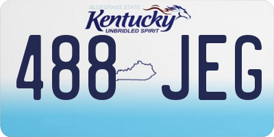 KY license plate 488JEG