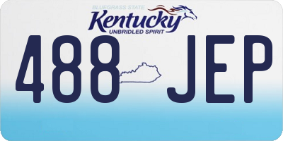 KY license plate 488JEP