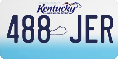 KY license plate 488JER
