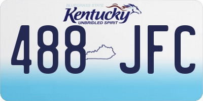 KY license plate 488JFC