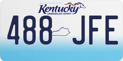 KY license plate 488JFE