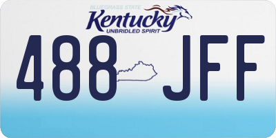 KY license plate 488JFF