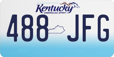 KY license plate 488JFG