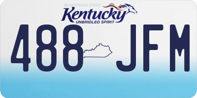 KY license plate 488JFM