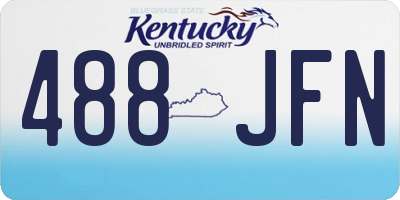 KY license plate 488JFN