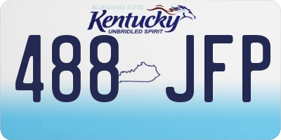KY license plate 488JFP