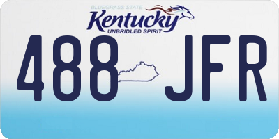 KY license plate 488JFR