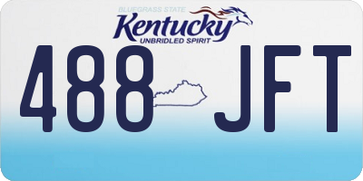KY license plate 488JFT
