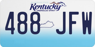 KY license plate 488JFW
