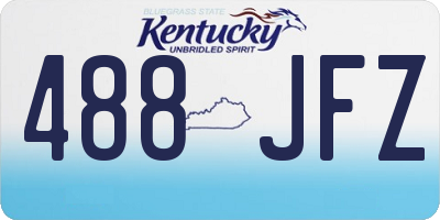 KY license plate 488JFZ